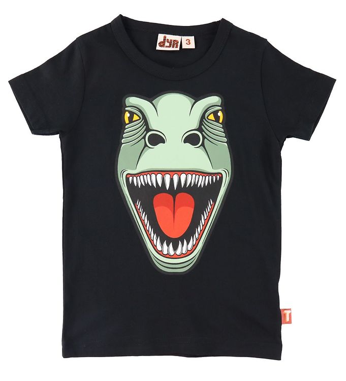 DYR T-shirt - DYRHowl Sort m. T-Rex male