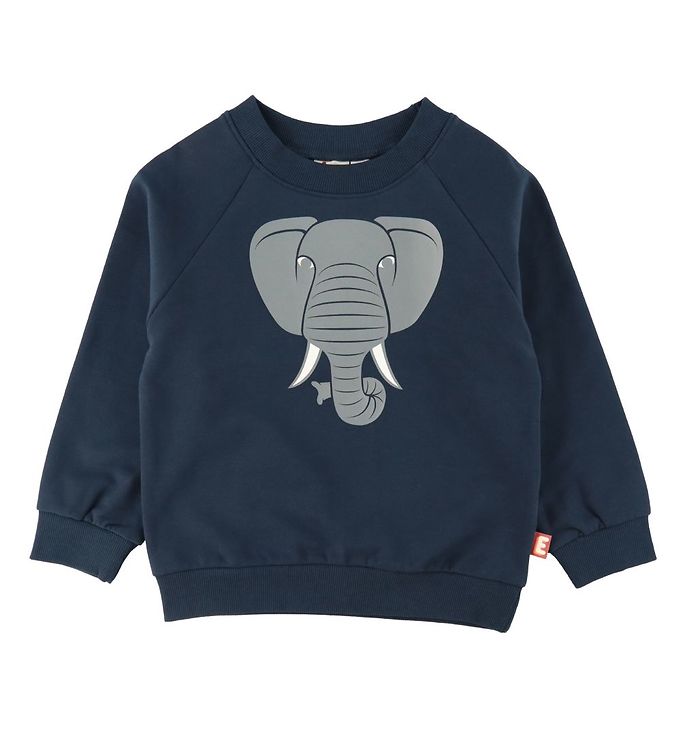 Image of DYR Sweatshirt - DYRBellow - Navy m. Elefant - 8 år (128) - DYR Sweatshirt (205774-1028906)