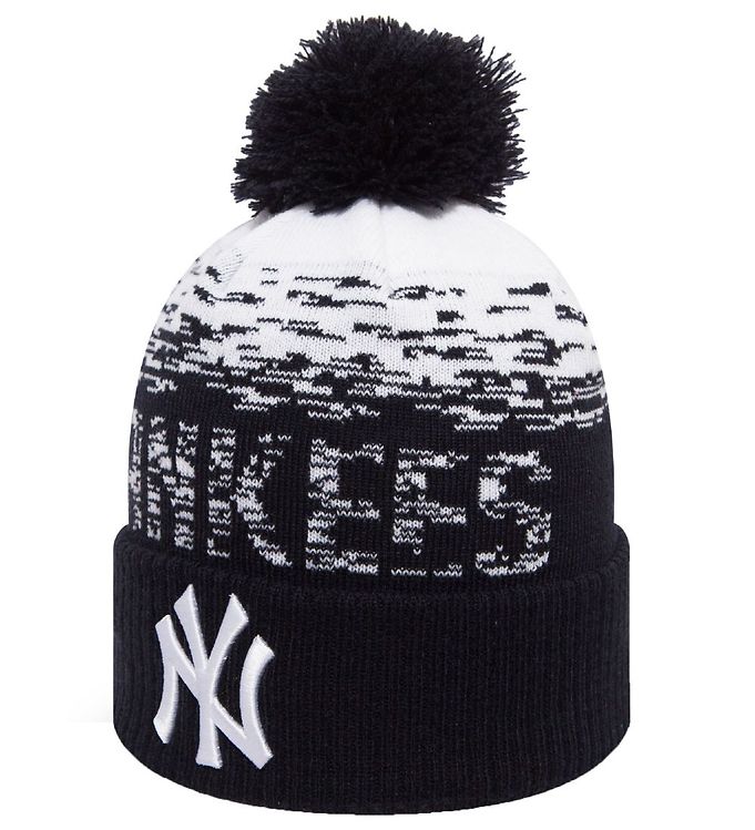 New Era Strikhue m. Kvast - New York Yankees - Sort/Hvid