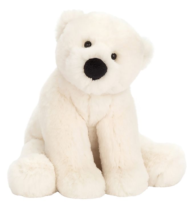 Image of Jellycat Bamse - Small - 19x10 cm - Perry Polar Bear - OneSize - Jellycat Bamse (206341-1031944)
