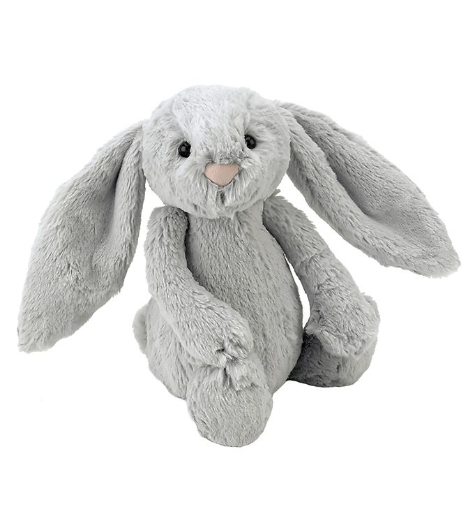 Image of Jellycat Bamse - Small - 18x9 cm - Bashful Silver Bunny - OneSize - Jellycat Bamse (206560-1032759)