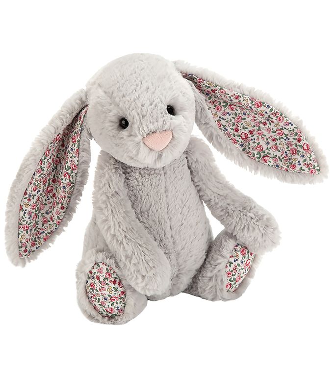 Image of Jellycat Bamse - Small - 18x9 cm - Blossom Silver Bunny - OneSize - Jellycat Bamse (206775-1033631)