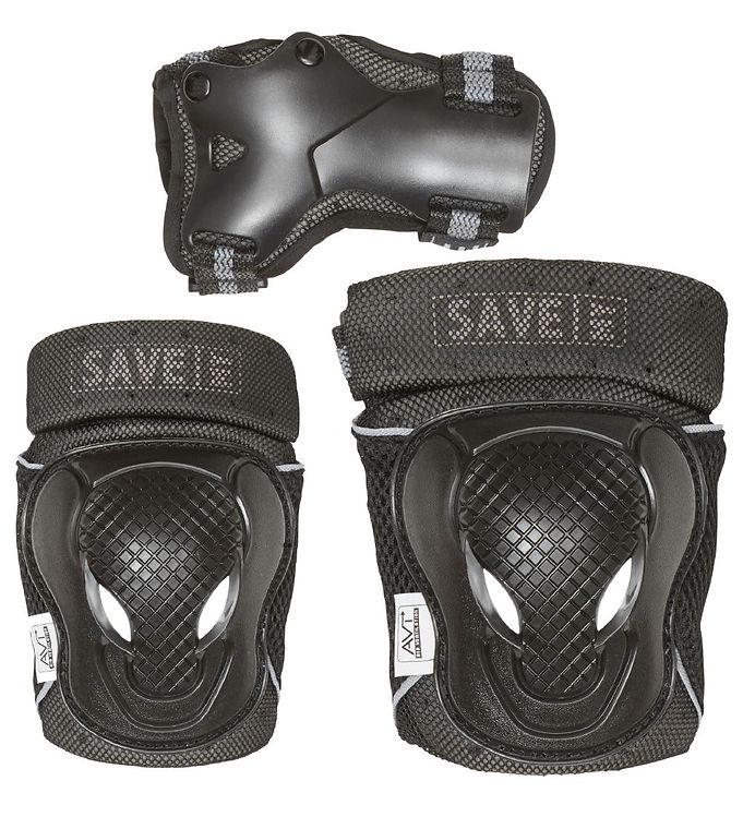 Image of Save My Bones Beskyttelsessæt - Sort/Grå - L - Large - Save My Beskyttelsesudstyr (207791-1037105)