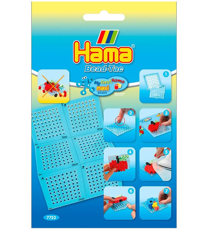 Image of Hama Maxi Stickers - 6 stk - Kvadrater - OneSize - Hama Perleplader (208165-1038869)