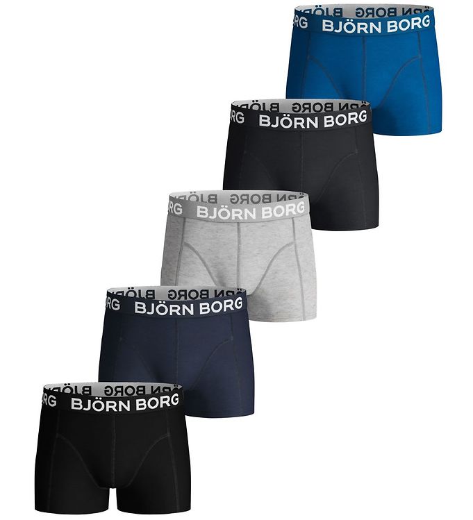 Björn Borg Boxershorts - 5-pak - Blue Denim