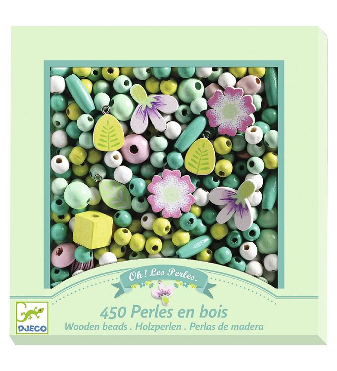 #2 - Djeco Perles Wooden Beads Flowers And Foliage