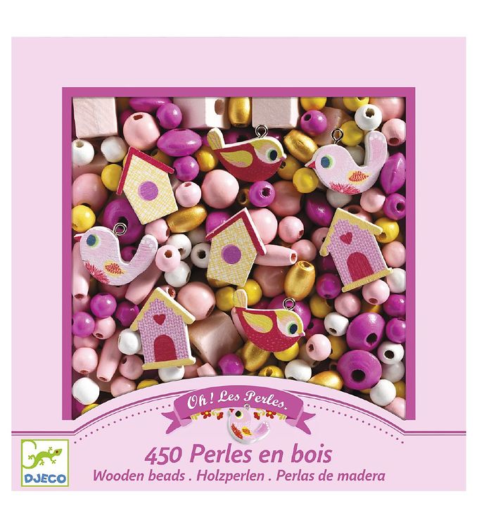 6: Djeco Perles Wooden Beads Birds