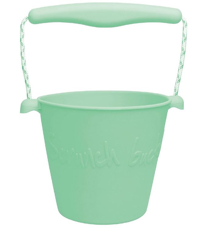 11: Scrunch Spand - Silikone - 13 cm - Light Dusty Green