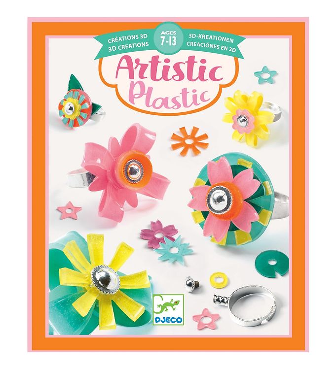 6: Djeco Artistic Plastic Fingerringe