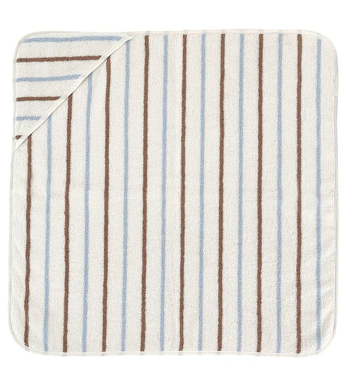 Image of OYOY Badeslag - 100x100 cm - Raita - Karamel/Ice Blue (216500-1072877)
