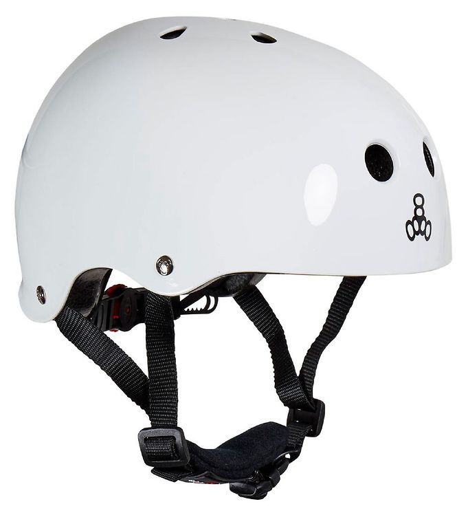 Bemærkelsesværdig Forstyrre sikring Triple Eight Hjelm - Lil 8 - White Glossy » Fragtfri i Danmark