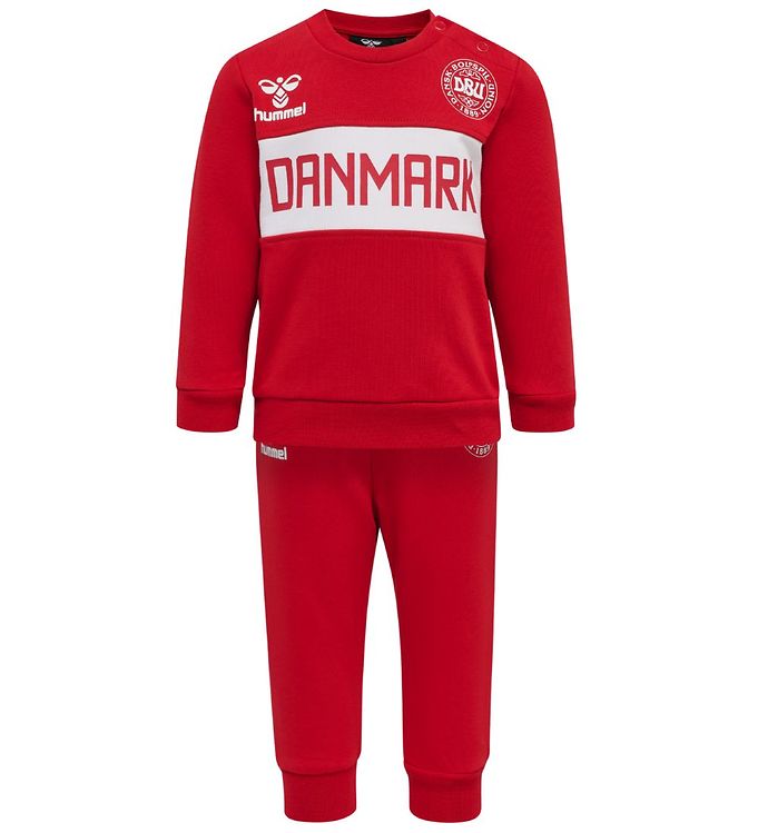 Hummel Sweatsæt - DBU - hmlGejst - Rød m. Logo