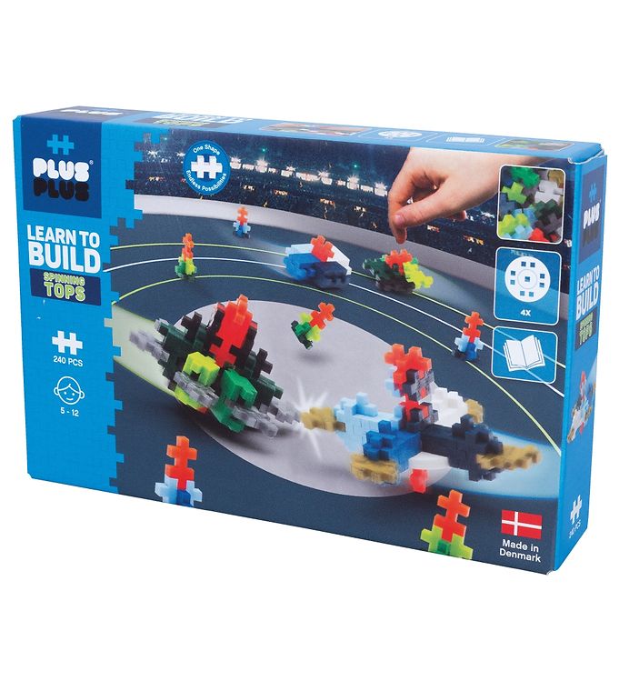 Image of Plus-Plus Learn to Build - 240 stk. - Spinning Top Challenge - OneSize - Plus-Plus Klodser (200389-999975)