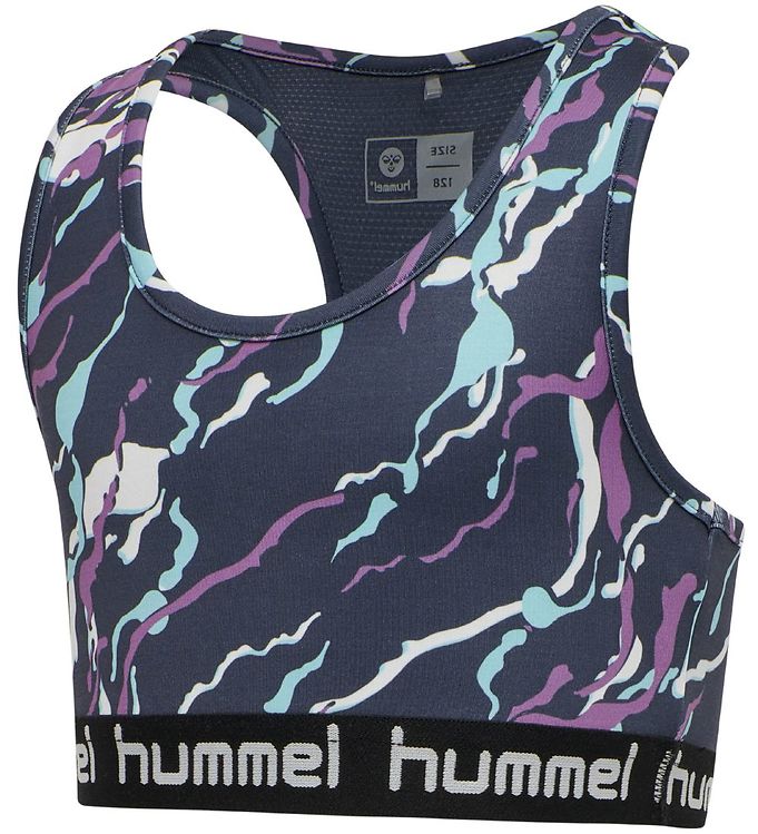 #3 - Hummel Træningstop - hmlMimmi - Mørkegrå m. mønster