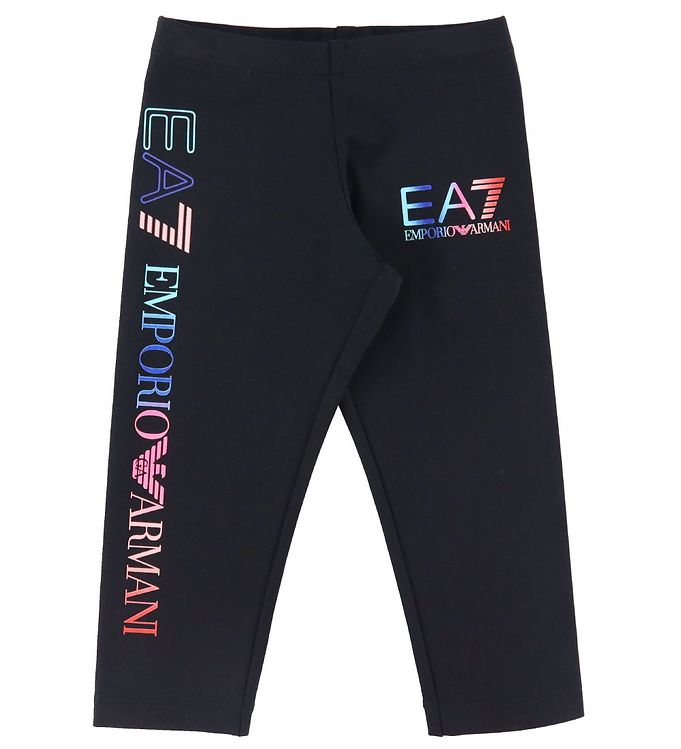 5: EA7 Leggings - Sort m. Logo