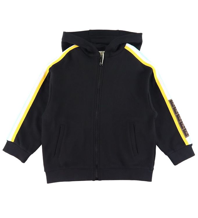 Image of Fendi Cardigan - Sweat - Sort m. Stribede kanter (201710-1007479)