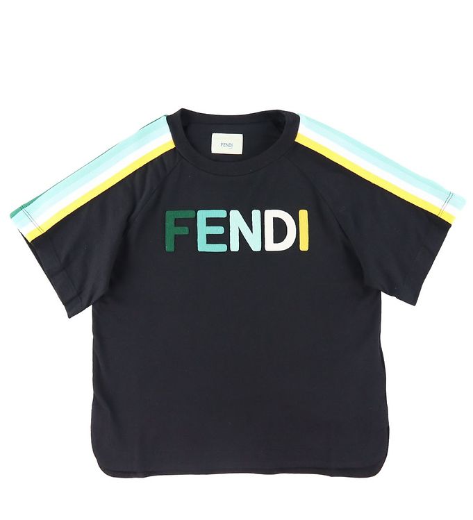 7: Fendi T-shirt - Sort m. Logo