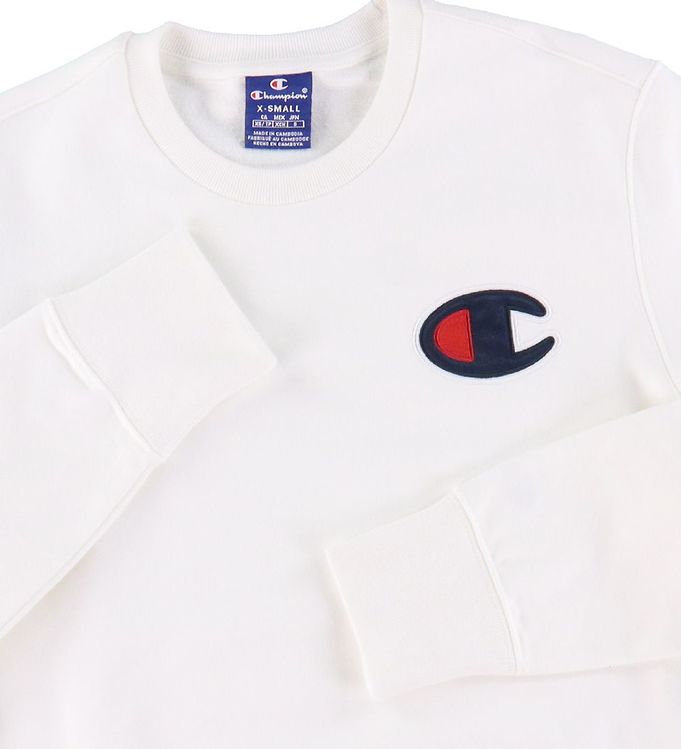 Champion Sweatshirt - Hvid m. Logo » Alt børn