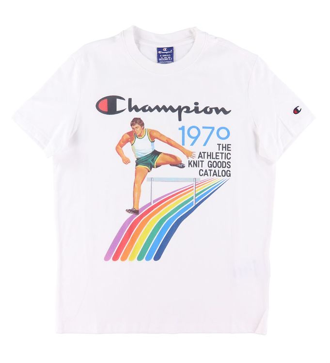 Champion Fashion T-shirt Hvid m. Print - Kreditordning