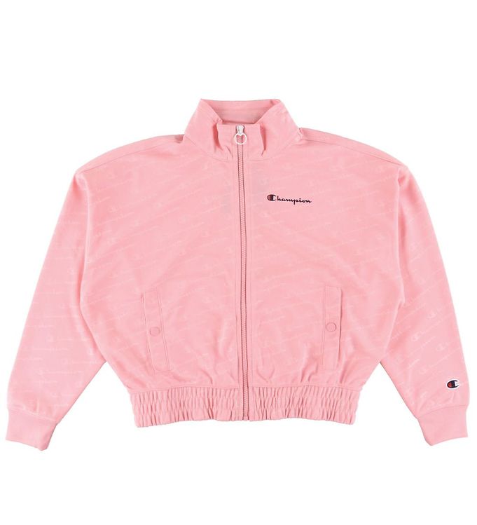 Image of Champion Fashion Cardigan - Rosa m. Logoer - 14-16 år (164-176) - Champion Cardigan (202216-1010136)