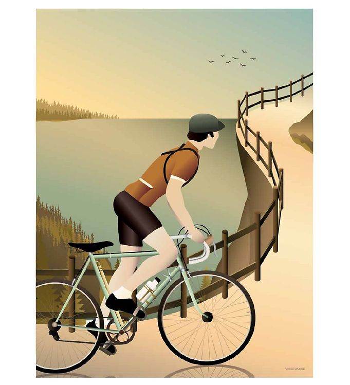 Vissevasse Plakat - 50x70 - Cycling In The Hills