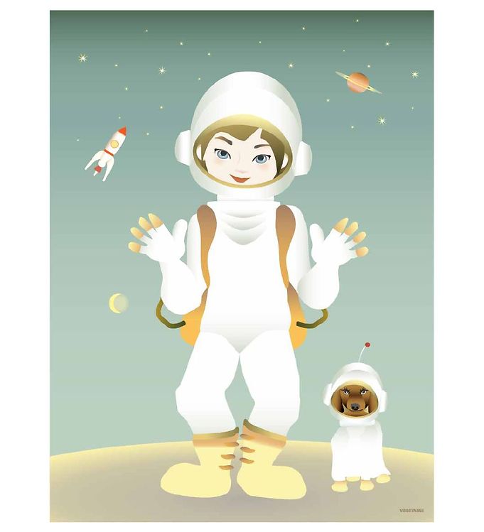 Vissevasse Plakat - 30x40 - The Astronaut