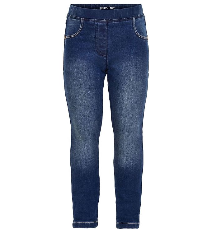 15: Minymo Jeggings - Stretch Slim Fit - Blå