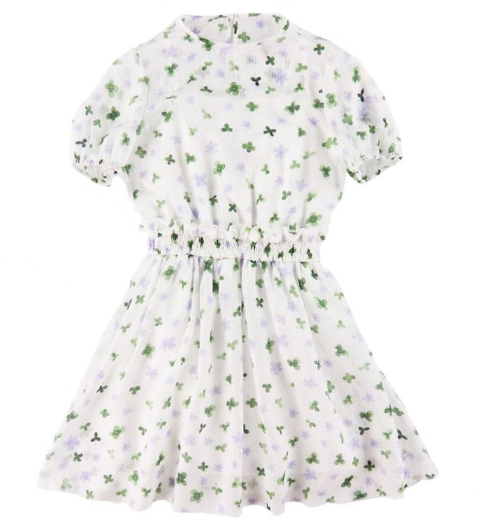 Emporio Armani Kjole Silke Hvid M. Blomster