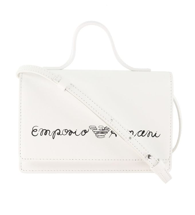 Emporio Armani Skuldertaske Hvid Signatur