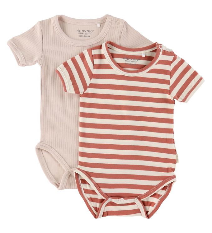 Image of Minymo Bodyer k/æ - 2-pak - Canyon Rose - 1 år (80) - Minymo Body K/Æ (217226-1074726)