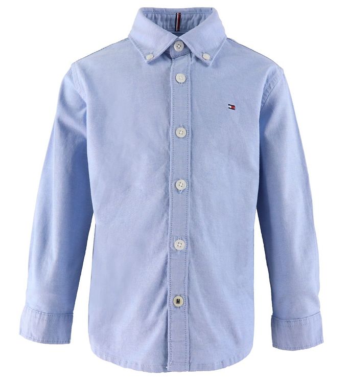 Produkt Uddybe mammal Tommy Hilfiger Skjorte - Stretch Oxford - Calm Blue