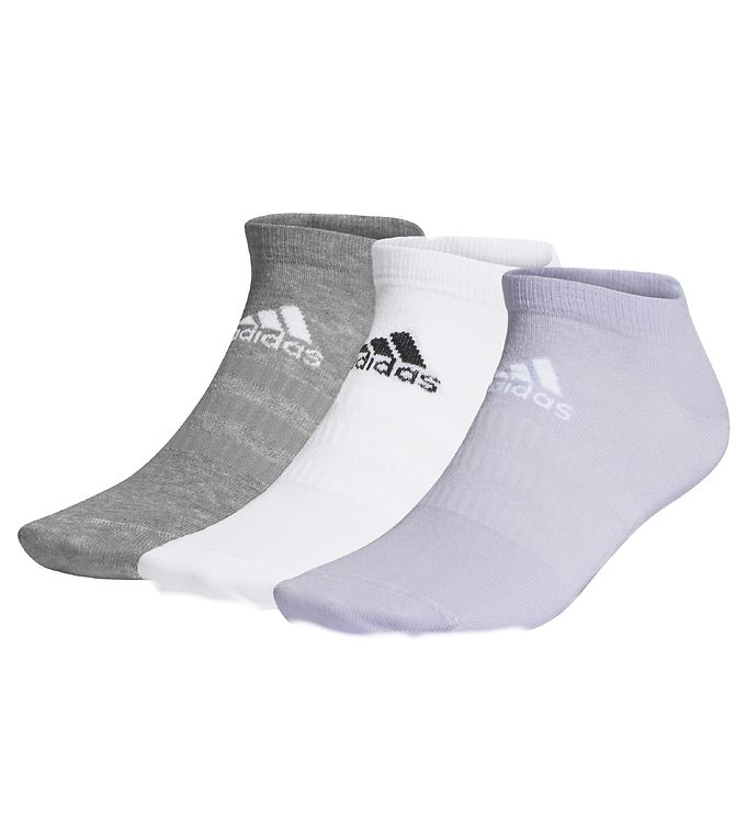 adidas Performance Ankelstrømper - 3-pak - Lilla/Gråmeleret/Hvid