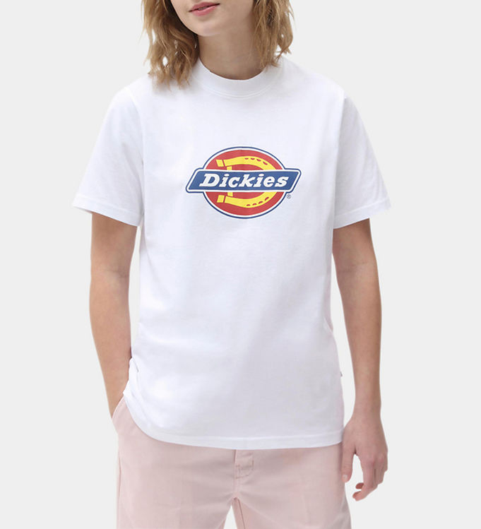 Dickies T-shirt - Icon - Hvid m. Logo » Fragtfri i Danmark