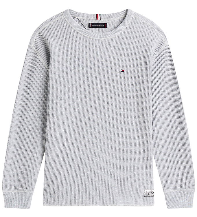 Tommy Hilfiger Bluse - Strik - Light Grey HeatherGREY