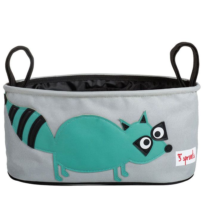 3 Sprouts Opbevaringskurv til klap- og barnevogn (Stroller organizer), Vaskebjørn