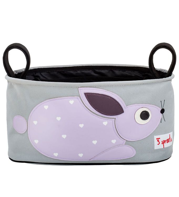 3 Sprouts Opbevaringskurv til klap- og barnevogn (Stroller organizer), Kanin