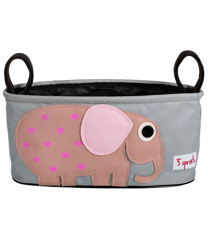 3 Sprouts Opbevaringskurv til klap- og barnevogn (Stroller organizer), Elefant