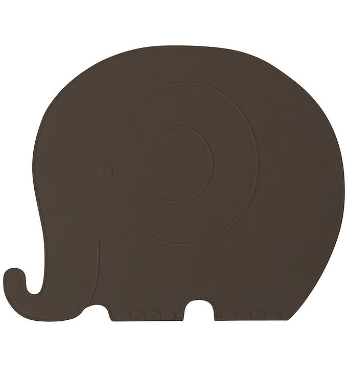Image of OYOY Dækkeserviet - Henry Elefant - Choko (215638-1068800)