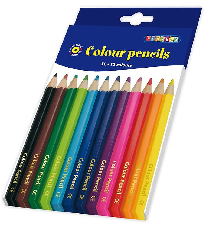 Image of Playbox Farveblyanter - Jumbo - 12 stk (165207-885012)