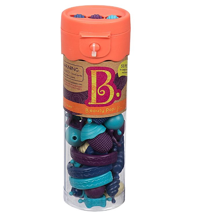 Image of B. toys Klikperler - B.eauty Pops - 50 stk - Blå/Lilla - OneSize - B. toys Perler (165602-885888)