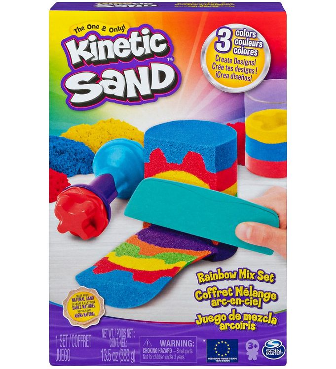 Kinetic Sand Sandsæt - 383 gram Regnbue unisex