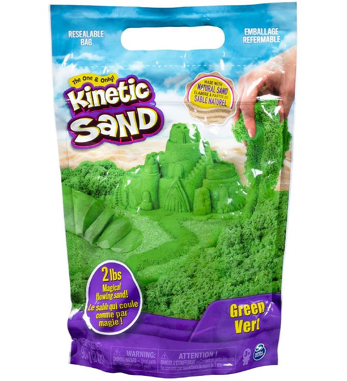 8: Kinetic Sand Strandsand - 900 gram - Green