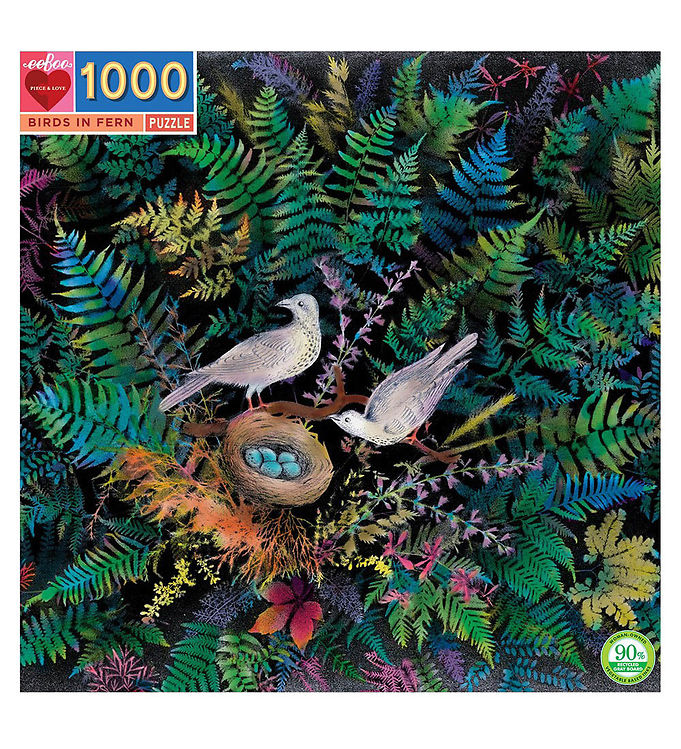 Eeboo Puslespil - 1000 Brikker - Duer