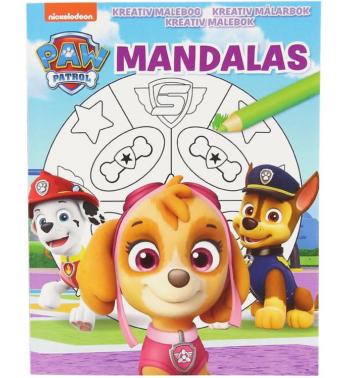 11: Paw Patrol - Mandala Malebog - 48 Sider - Diverse - Bog