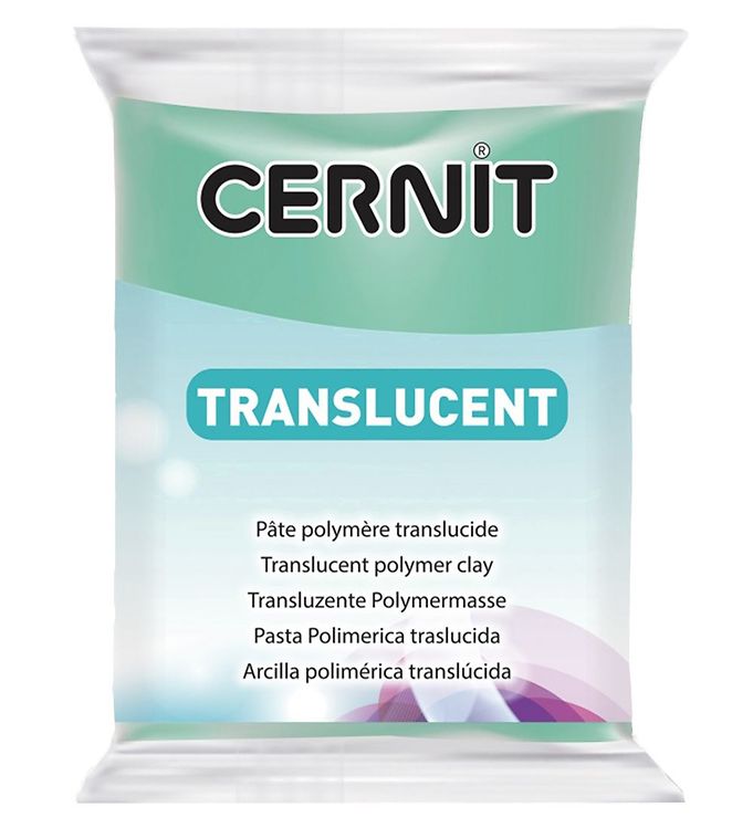 Image of Cernit Polymer Ler - Transparent - Smaragd Grøn (165962-886548)