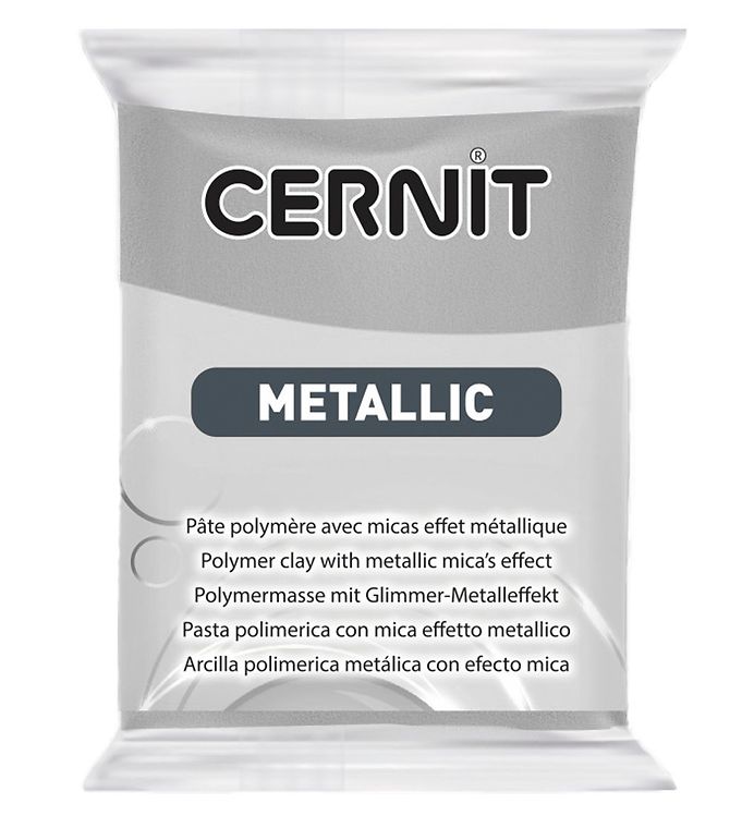 Image of Cernit Polymer Ler - Metallic - Sølv (165963-886549)