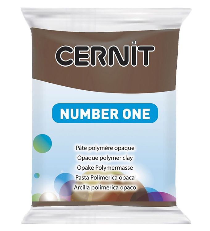 Billede af Cernit Polymer Ler - Number One - Brun