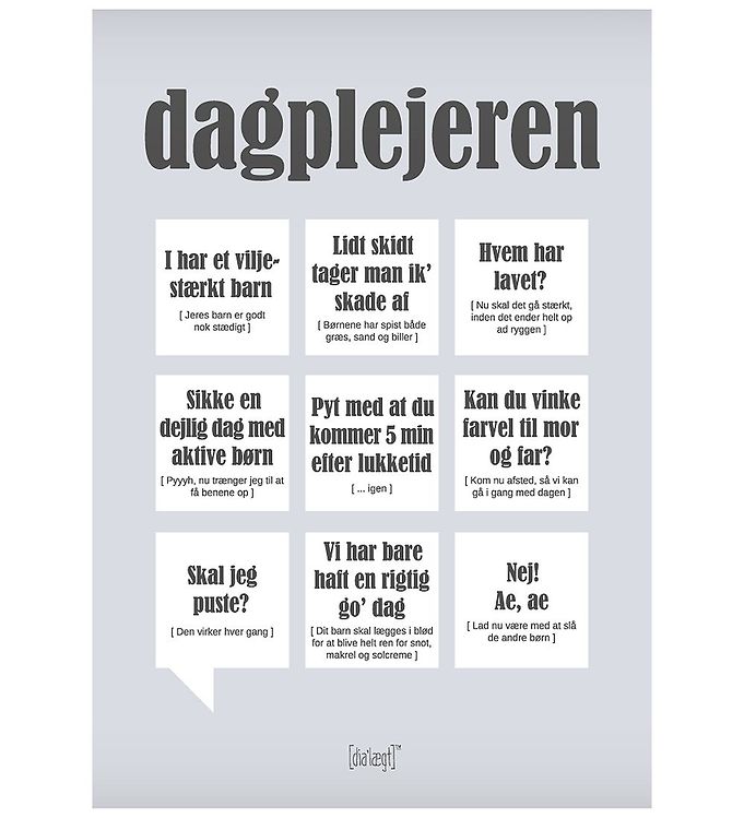 Plakat - 50x70 - Dagplejeren » fri fragt Danmark