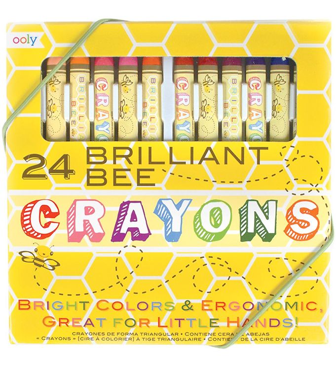 12: Ooly Farvekridt - Brilliant Bee - 24 stk