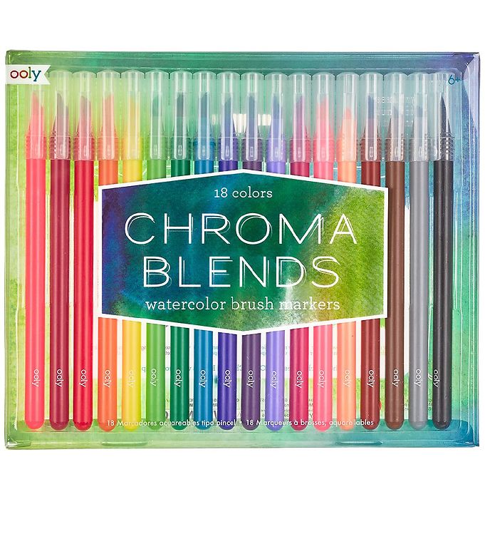 Ooly Vandfarver - Chroma Blends - 18 stk